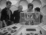 Ian, The Doctor, Barbara and Susan by the Console