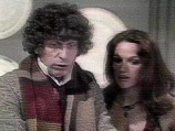 The Doctor and Leela in the TARDIS