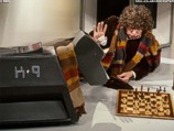 The Doctor and K9 Playing Chess